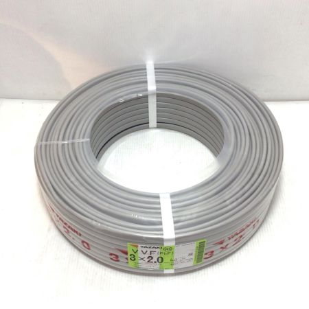  YAZAKI VVFケーブル 未使用品(S) 3芯 2.0mm×100m 2025年6月(令和7年)