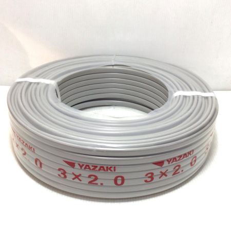  YAZAKI VVFケーブル 未使用品(S) 3芯 2.0mm×100m 2025年6月(令和7年)