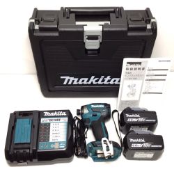 ΘΘ MAKITA マキタ インパクトドライバ 未使用品(S) 充電器・充電池2個・ケース付 コードレス式 18v 6.0Ah 785816 TD173DRGX ブルー Sランク
