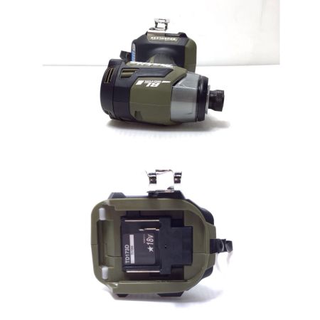 MAKITA マキタ インパクトドライバ 未使用品(S) 充電器・充電池2個・ケース付 コードレス式 18v 757066 TD173DRGX オリーブ