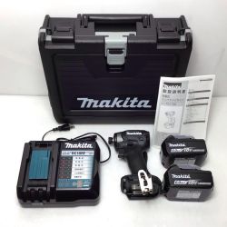 ΘΘ MAKITA マキタ インパクトドライバ 未使用品(S) 充電器・充電池2個・ケース付 コードレス式 18v 697920 TD173DRGXB ブラック Sランク