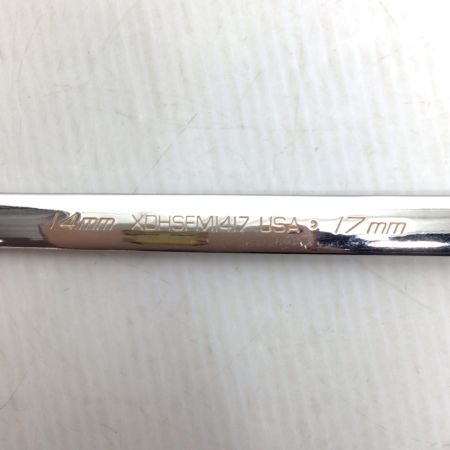  Snap-on スナップオン 両口メガネレンチ 程度B 14mm/17mm XDHSFM1417