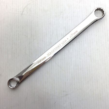  Snap-on スナップオン 両口メガネレンチ 程度B 14mm/17mm XDHSFM1417