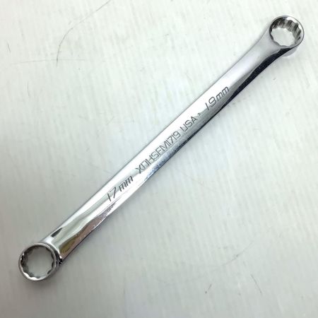  Snap-on スナップオン 両口メガネレンチ 程度B 17mm/19mm XDHSFM1719