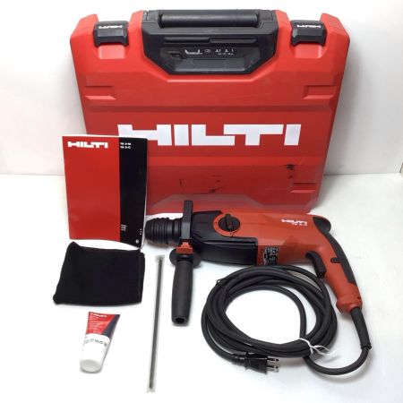  Hilti ヒルティ ロータリーハンマドリル 程度B サイドハンドル、ケース付 コード式 097800 保管品 TE 3-C レッド