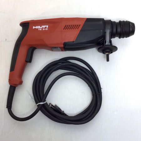  Hilti ヒルティ ロータリーハンマドリル 程度B サイドハンドル、ケース付 コード式 097800 保管品 TE 3-C レッド