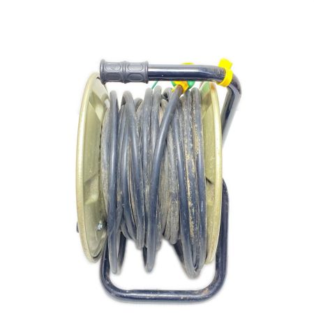  NICHIDO コードリール 3芯 2.0mm×20m 屋内用ブレーカー付き H-NNP-EB24 ゴールド