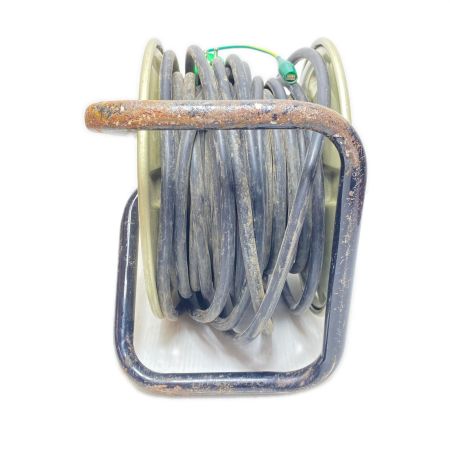  NICHIDO コードリール 3芯 2.0mm×20m 屋内用ブレーカー付き H-NNP-EB24 ゴールド