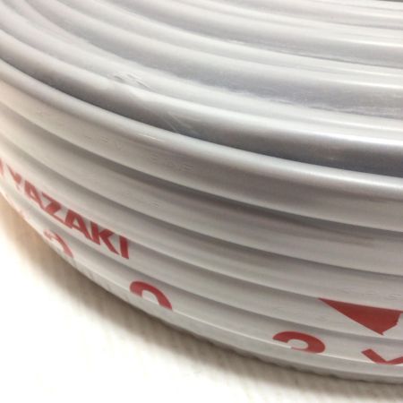  YAZAKI VVFケーブル 未使用品(S) 3芯 2.0mm×100m 2025年11月(令和7年)