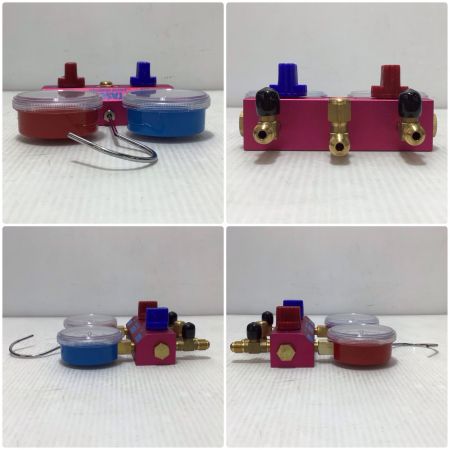  イチネンTASCO マニホールド 程度B チャージホース3本・チャージバルブ1個・ケース付 R410A/R32 TA122FA