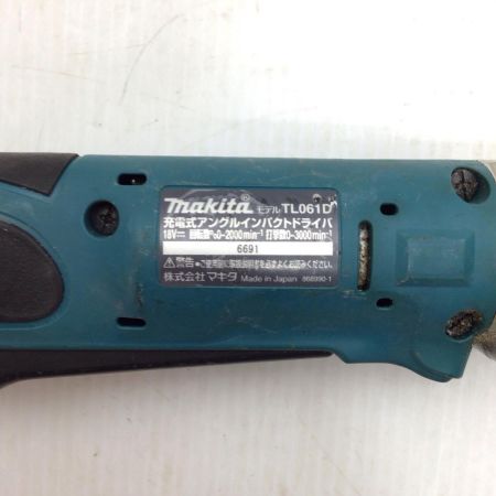  MAKITA マキタ アングルインパクトドライバ 程度C 本体のみ コードレス式 18v 6691 キズ・ヨゴレ有 TL061D ブルー