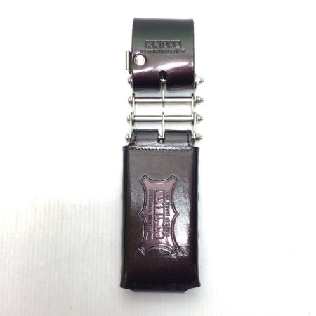  KNICKS 総ヌメ革3連結チェーンタイプ鳶レベルホルダー 程度A KBS-100LDX3 マジョーラカラー グリーン