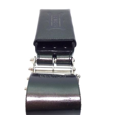  KNICKS 総ヌメ革3連結チェーンタイプ鳶レベルホルダー 程度A KBS-100LDX3 マジョーラカラー グリーン