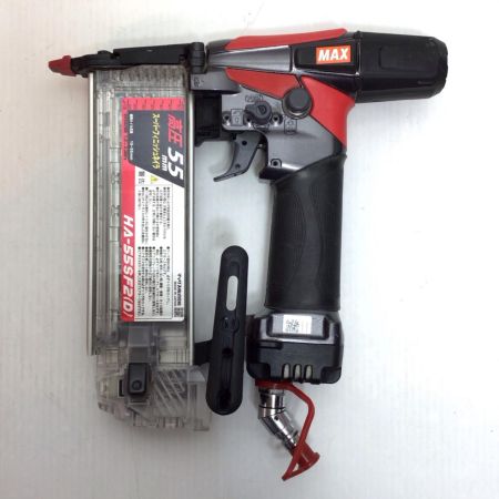  MAX マックス フィニッシュネイラ 程度B ケース付 高圧 55mm 20A26160F HA-55SF2(D) レッド