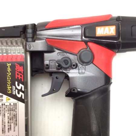  MAX マックス フィニッシュネイラ 程度B ケース付 高圧 55mm 20A26160F HA-55SF2(D) レッド
