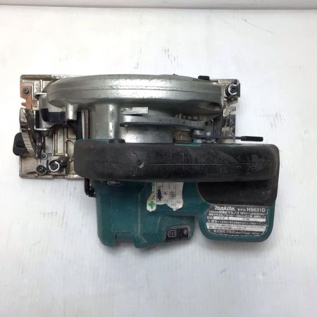  MAKITA マキタ 丸のこ 程度C 本体のみ コードレス式 165mm 18v 21188 角度調節ネジ欠品 HS631D ブルー