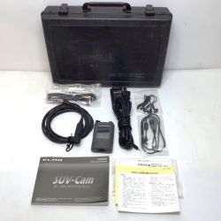 ΘΘ elmo 小型カメラ 程度B プローブカメラ・イヤホンマイク・AVケーブル・MicroUSBケーブル・充電ケーブル・ケース付 SUV-Cam PROFESSIONAL ブラック Bランク