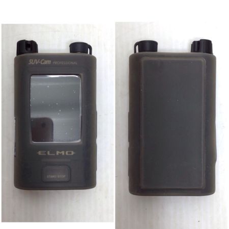  elmo 小型カメラ 程度B プローブカメラ・イヤホンマイク・AVケーブル・MicroUSBケーブル・充電ケーブル・ケース付 SUV-Cam PROFESSIONAL ブラック