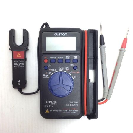  CUSTOM クランプ付きデジタルマルチメーター 程度B N0001613 MC-01U