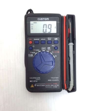  CUSTOM クランプ付きデジタルマルチメーター 程度B N0001613 MC-01U