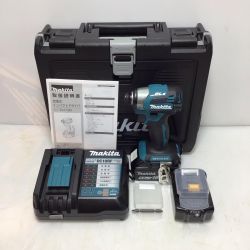50394 MAKITA マキタ インパクトドライバ 未使用品(S) 充電器・充電池2個・ケース付 コードレス式 18v 812516 TD173DRGX ブルー Sランク