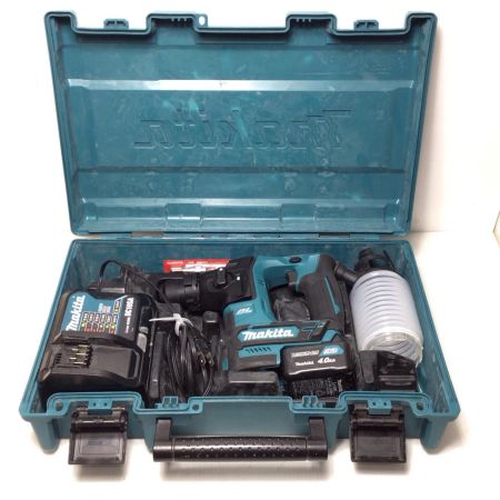 MAKITA マキタ ハンマドリル 程度B 充電器・充電池1個・ケース付 コードレス式 10.8v 0051666Y 使用感有 HR166DSMX ブルー