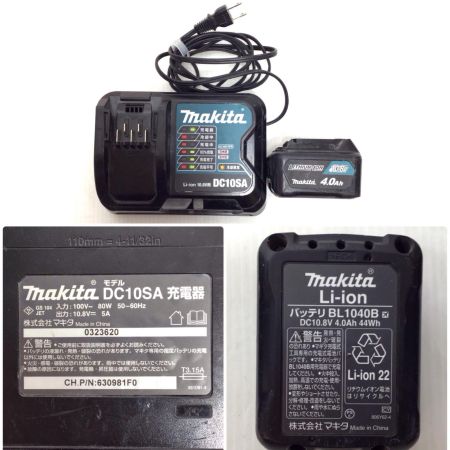  MAKITA マキタ ハンマドリル 程度B 充電器・充電池1個・ケース付 コードレス式 10.8v 0051666Y 使用感有 HR166DSMX ブルー