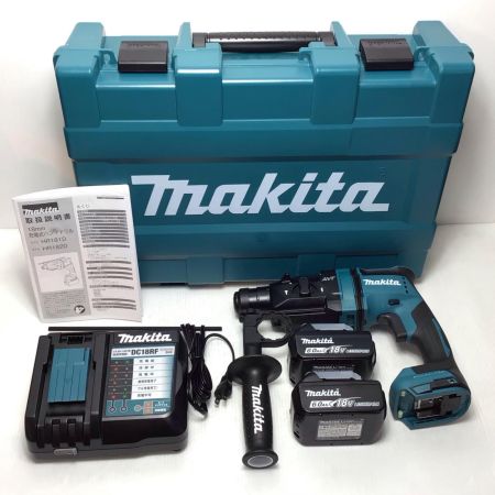  MAKITA マキタ ハンマドリル 未使用品(S) 充電器・充電池2個・ケース付 コードレス式 18mm 18v 15979 HR182DRGX
