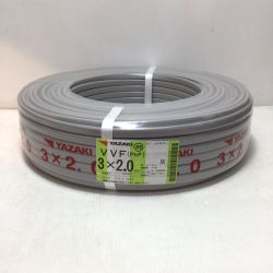 ΘΘ YAZAKI VVFケーブル 未使用品(S) 3芯 2.0mm×100m 2025年12月(令和7年) Sランク