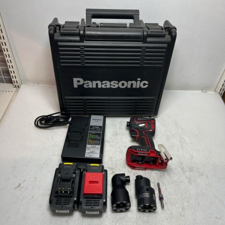 Panasonic パナソニック インパクトドライバ  アタッチメント・充電器・充電池2個・ケース付 EZ1PD1N18D-R レッド×ブラック