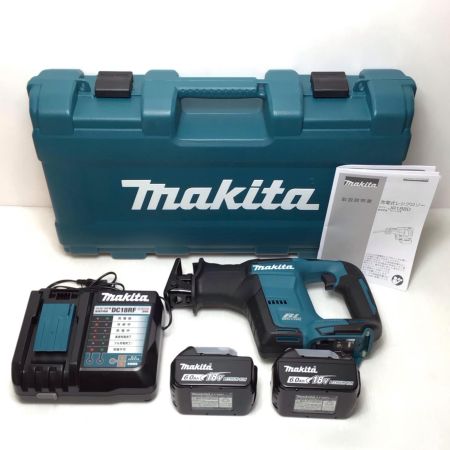  MAKITA マキタ レシプロソー 未使用品(S) 充電器・充電池2個・ケース付 コードレス式 18v 6.0Ah 588603Y JR188DRGX ブルー