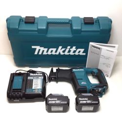 ΘΘ MAKITA マキタ レシプロソー 未使用品(S) 充電器・充電池2個・ケース付 コードレス式 18v 6.0Ah 588604Y JR188DRGX ブルー Sランク