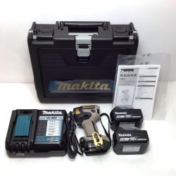 ΘΘ MAKITA マキタ インパクトドライバ MAKITA TD173DGXPG 未使用品(S) 充電器・充電池2個・ケース付 18v TD173DGXPG プレミアムグレージュ Sランク