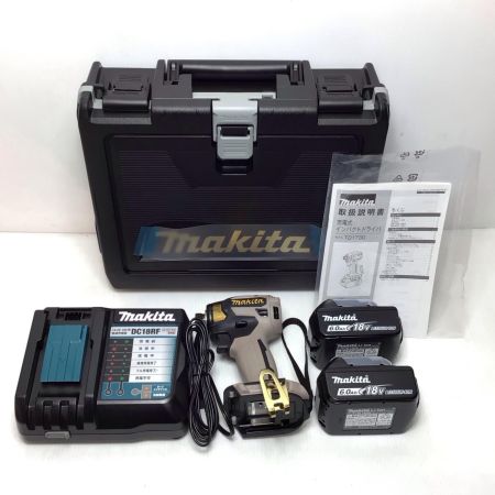  MAKITA マキタ インパクトドライバ MAKITA TD173DGXPG 未使用品(S) 充電器・充電池2個・ケース付 18v TD173DGXPG プレミアムグレージュ