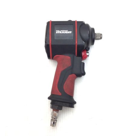  STRAIGHT エアインパクトレンチ 程度B ブラック×レッド