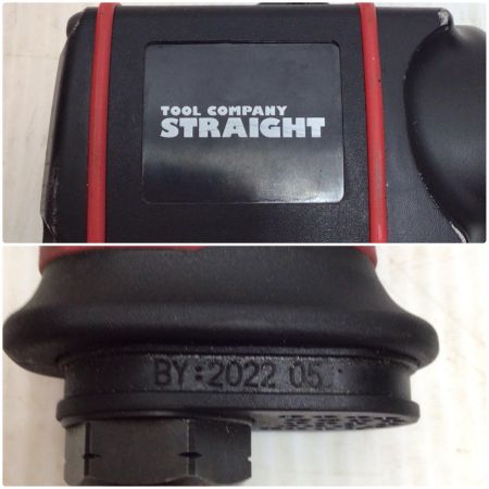  STRAIGHT エアインパクトレンチ 程度B ブラック×レッド