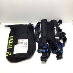 ΘΘ TITAN フルハーネス型安全帯 未使用品(S) 収納バッグ付 Lサイズ PAHN-10A-BL-L Sランク