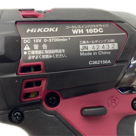  HiKOKI ハイコーキ インパクトドライバ 18v JN42432 WH18DC レッド