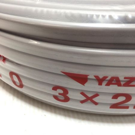  YAZAKI VVFケーブル 未使用品(S) 3芯 2.0mm×100m 2025年12月(令和7年)