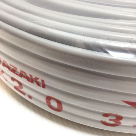  YAZAKI VVFケーブル 未使用品(S) 3芯 2.0mm×100m 2025年6月(令和7年)