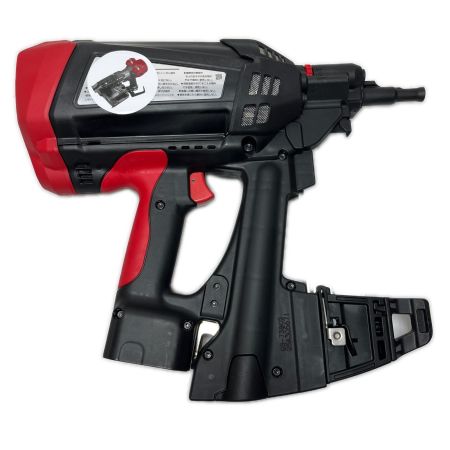  MAX マックス ガスピン釘打機 充電器・充電池2個・ケース付 GS-738C2 レッド×ブラック