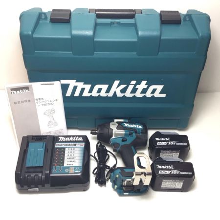  MAKITA マキタ インパクトレンチ 未使用品(S) 付属品完備 コードレス式 18v 225809Y TW700DRGX ブルー