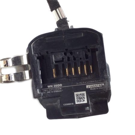  HiKOKI ハイコーキ インパクトドライバ 本体のみ コードレス式 36v J1405769 WH36DD ブラック