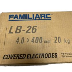 ΘΘ FAMILIARC 溶接棒 未使用品(S) 4.0×400mm 20kg LB-26 Sランク