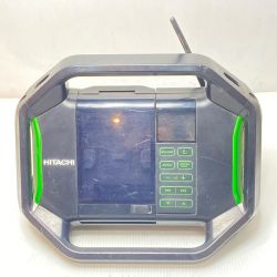 ΘΘ HITACHI 日立 バッテリー式ラジオ ACアダプター付 コードレス式 18v UR18DSAL ブラック Cランク