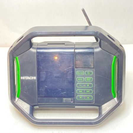  HITACHI 日立 バッテリー式ラジオ ACアダプター付 コードレス式 18v UR18DSAL ブラック
