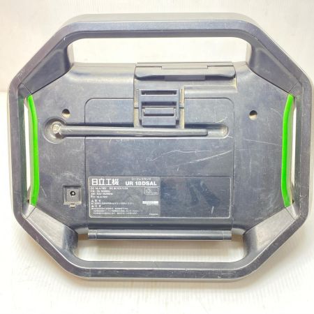  HITACHI 日立 バッテリー式ラジオ ACアダプター付 コードレス式 18v UR18DSAL ブラック