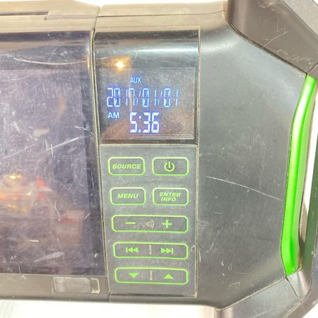 HITACHI 日立 バッテリー式ラジオ ACアダプター付 コードレス式 18v UR18DSAL ブラック