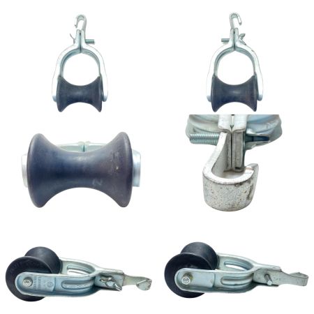  藤井電工 吊り金車セット 4個セット 使用感有 2型