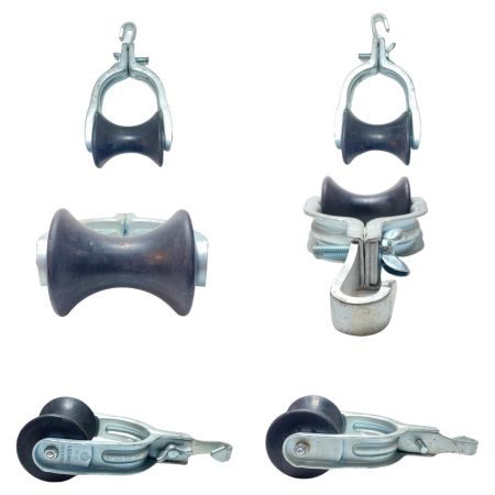  藤井電工 吊り金車セット 4個セット 使用感有 2型